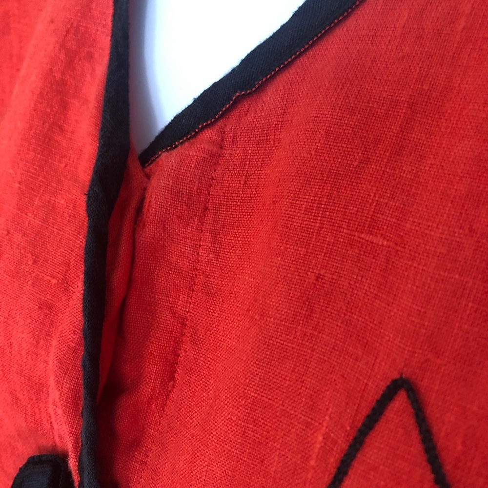 Xiao red Linen Button Shacket Jacket - Picture 7 of 11